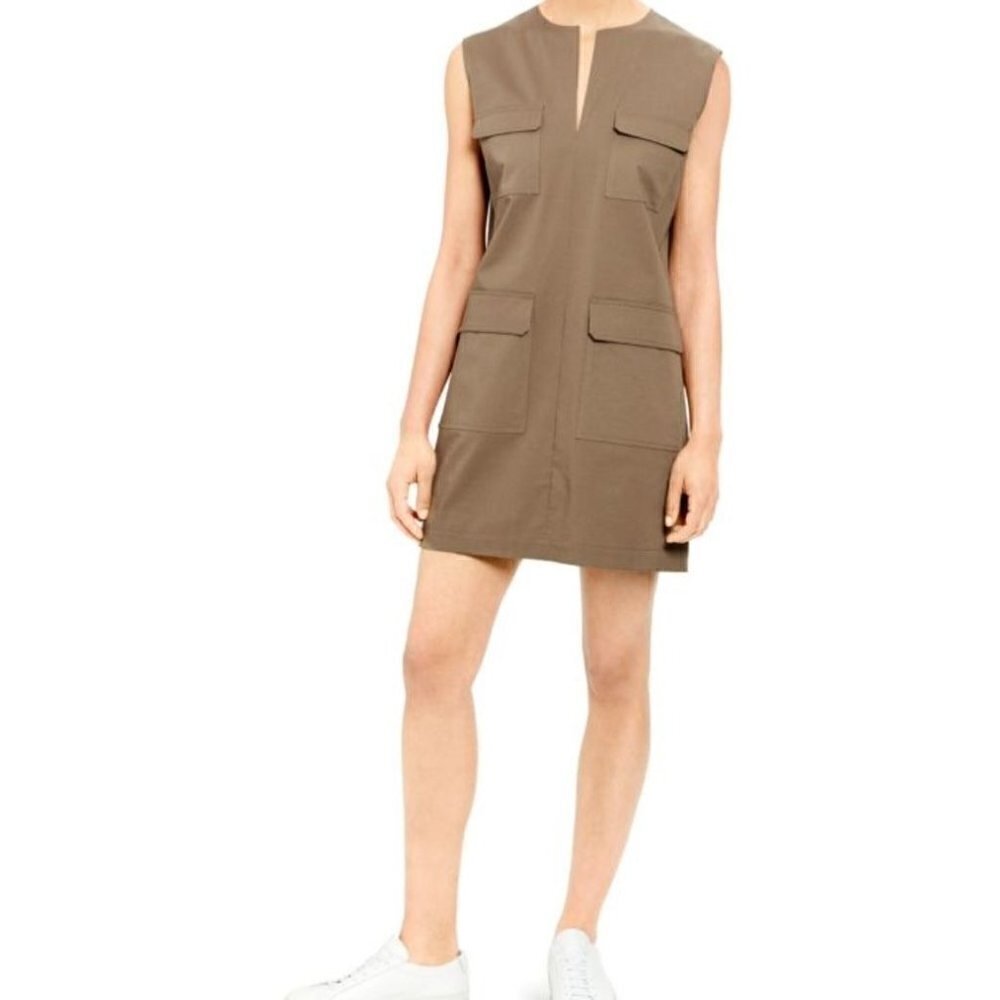 NEW Theory Cargo Utilitarian Sleeveless Dress - Size 0(XS)